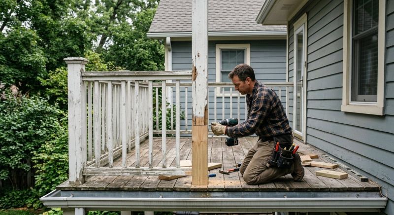 Balcony Post Repair in Seattle, WA