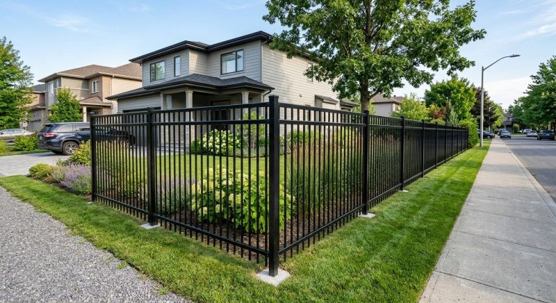 Black Metal Fence Installation in St Louis, MO