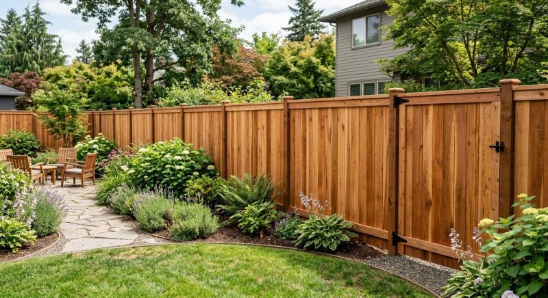 Cedar Fencing Installation in Sacramento, CA