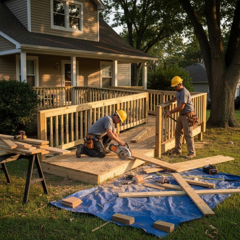 Deck Ramp Construction in Conroe, TX