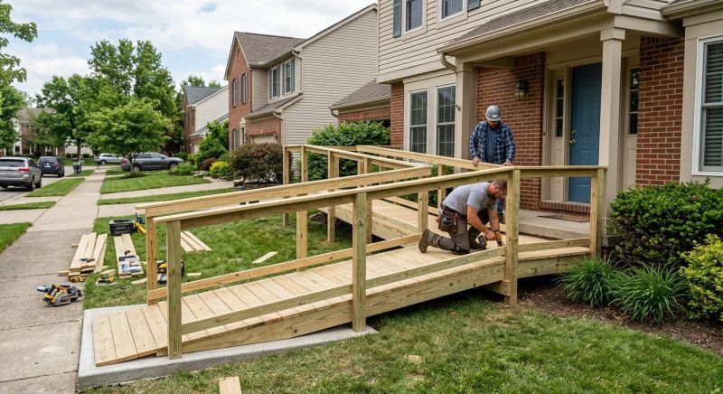 Entrance Ramp Installation in Wilmington, NC