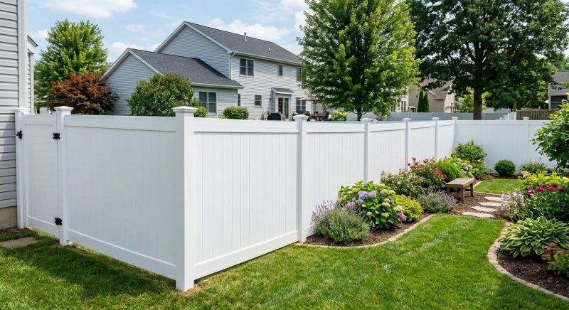 White Pvc Fence Installation in South Houston, TX