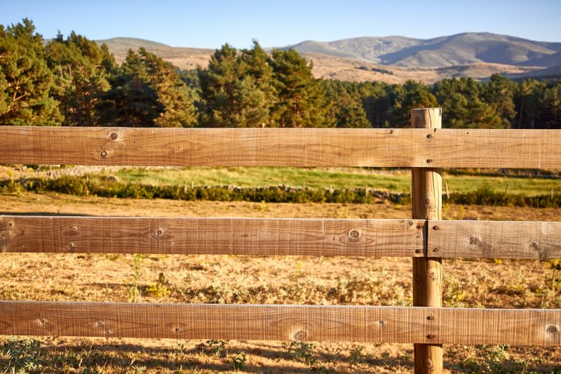 Wooden Farm Fence Installation in Sacramento, CA